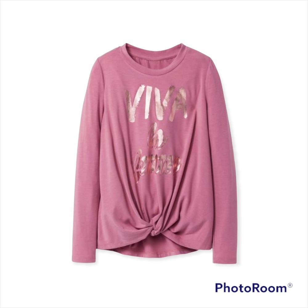 Pink Long Sleeved Top